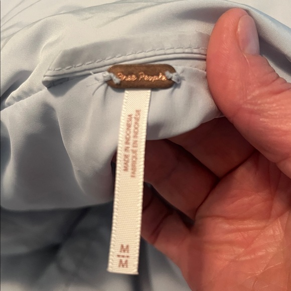 Free People Women's Light Gray Puffer Jacket - Picture 6 of 6